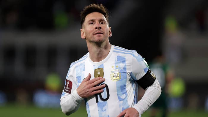 Messi during qualifiers for the 2022 World Cup.
