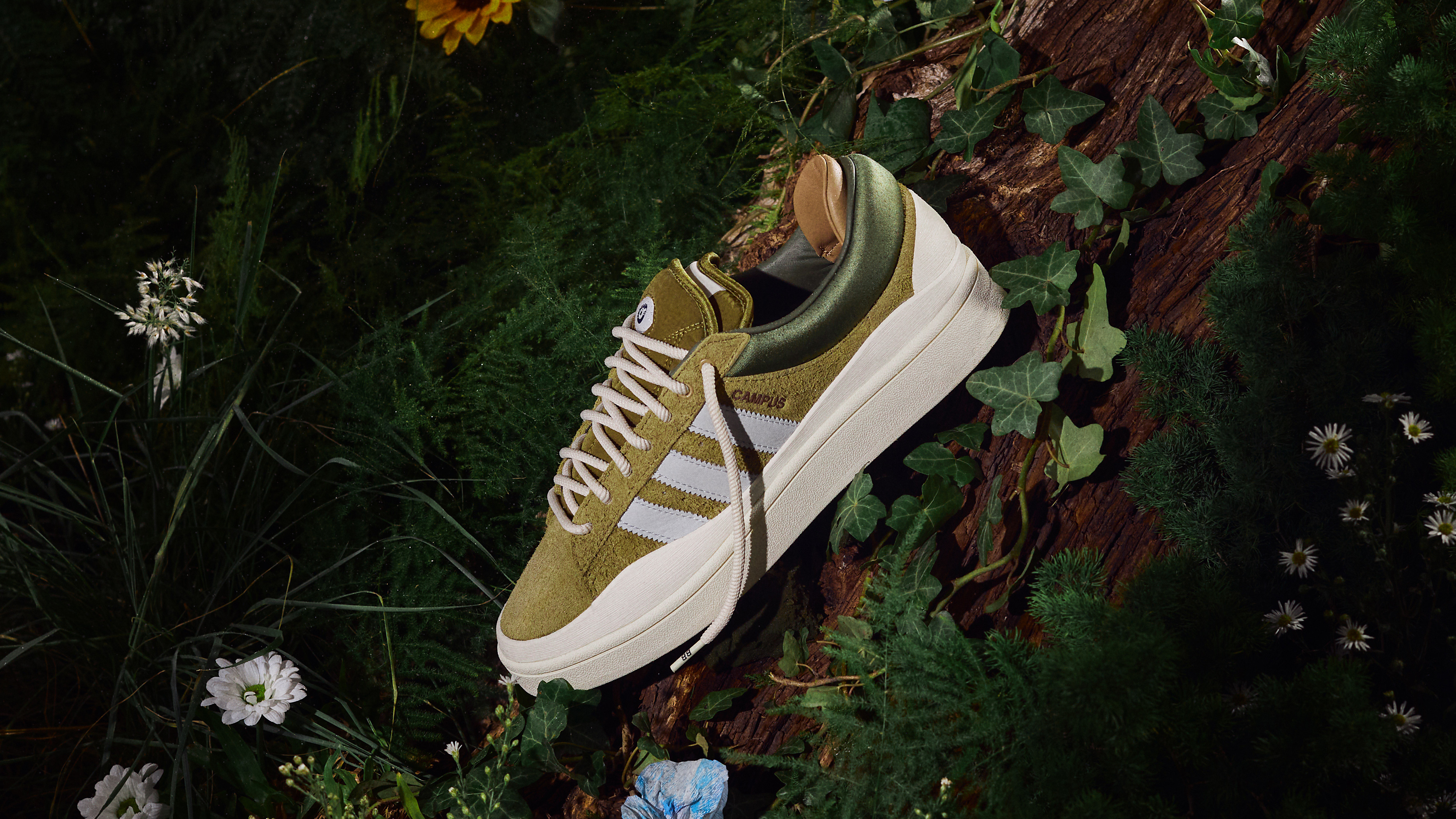 Wild Moss' Bad Bunny x Adidas Campus Light Drops This Week | Complex