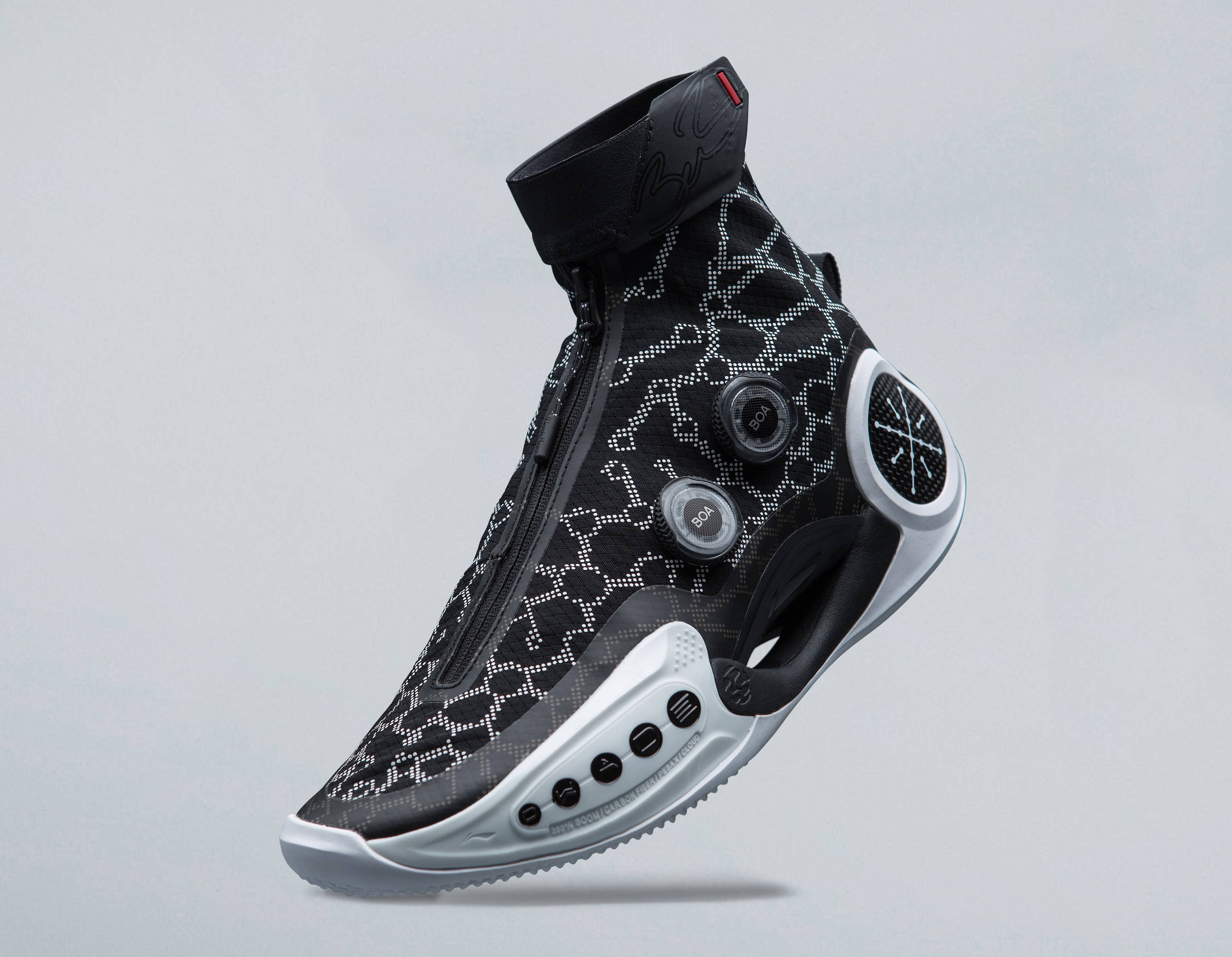 Li Ning Way of Wade 9 High 'Infinity Announcement' Black Front