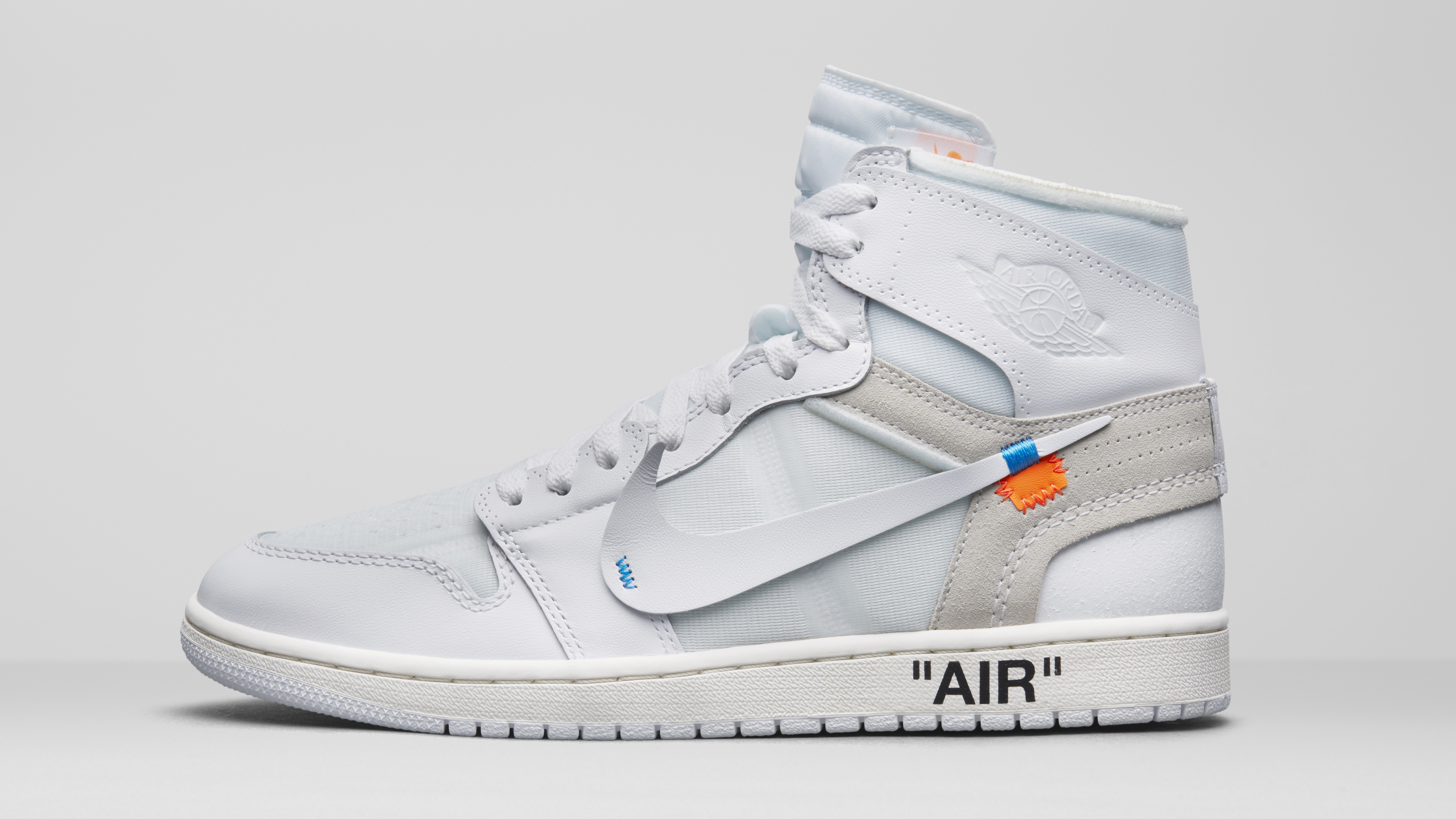 Air Jordan 1 x Off White AQ0818 100 (Lateral)