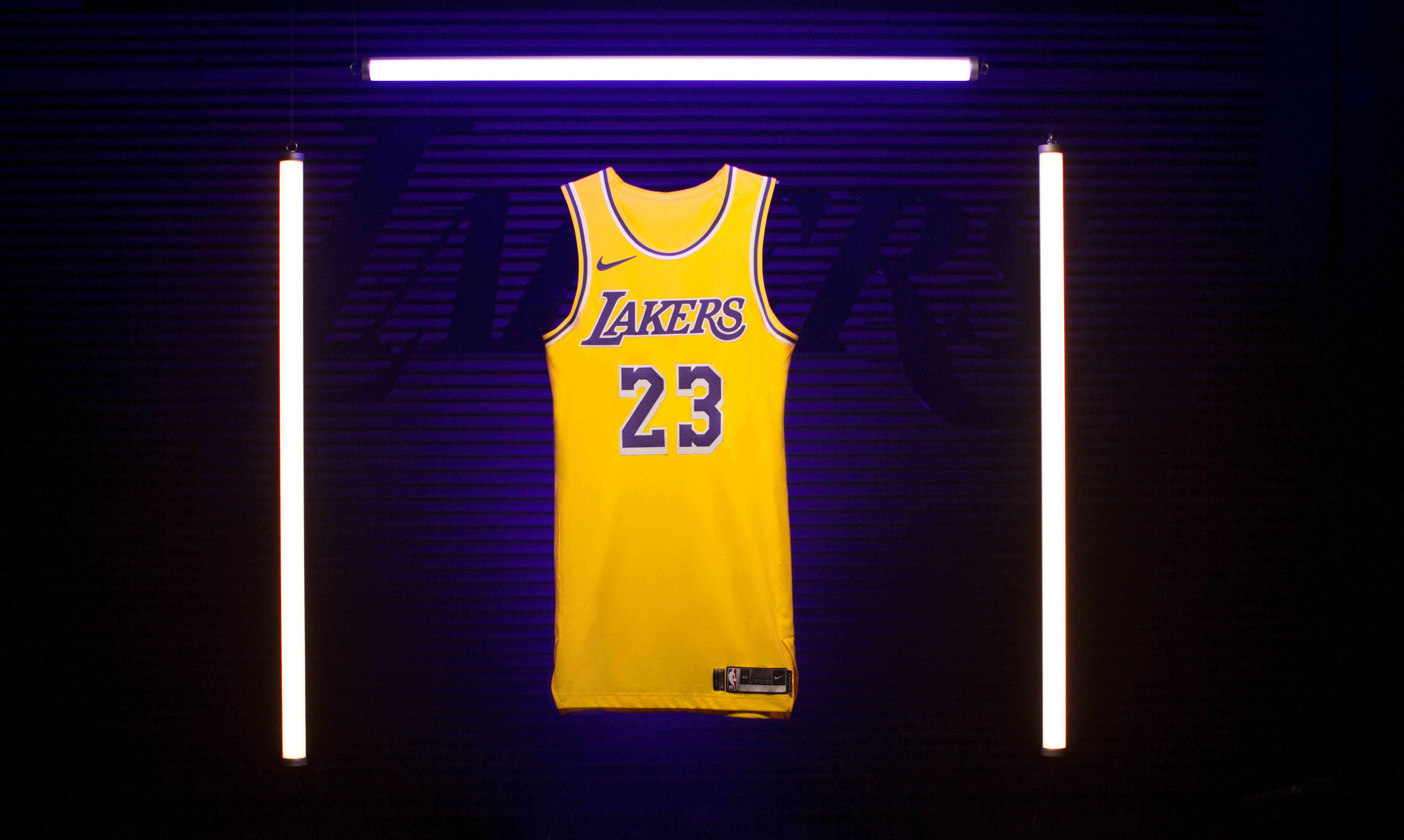 LeBron James Los Angeles Lakers Showtime Icon Jersey
