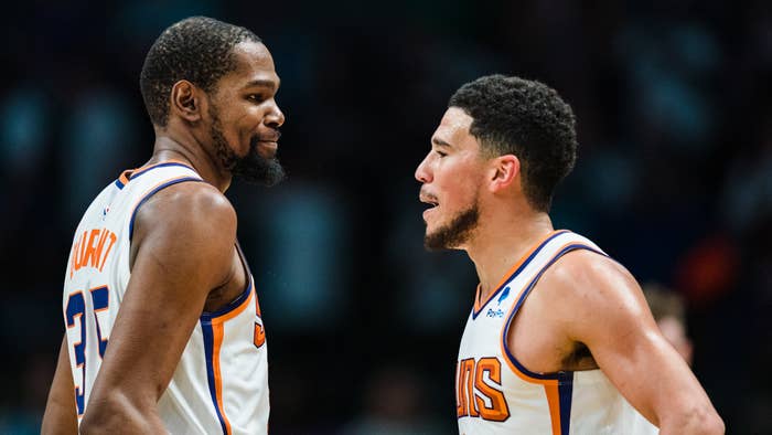 Kevin Durant and Devin Booker