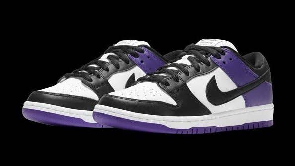 Nike SB Dunk Low Court Purple Release Date BQ6817 500 Pair
