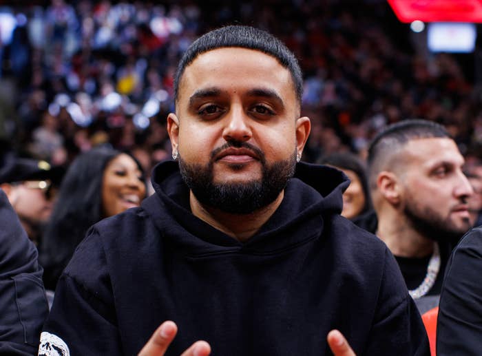 Nav at Scotiabank Arena for Raptors game