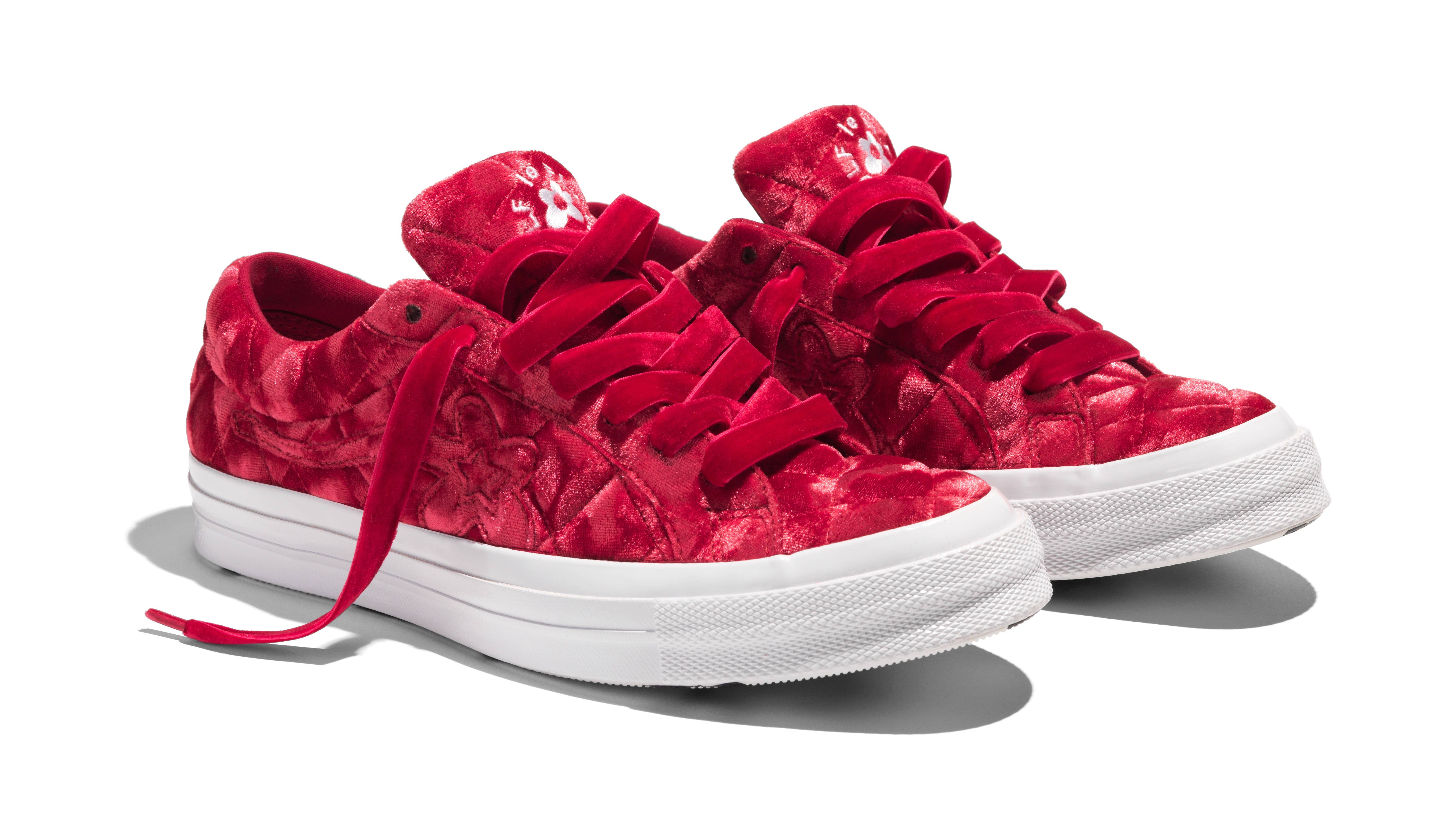 Converse x Golf Le Fleur 'Quilted Velvet' (Red)