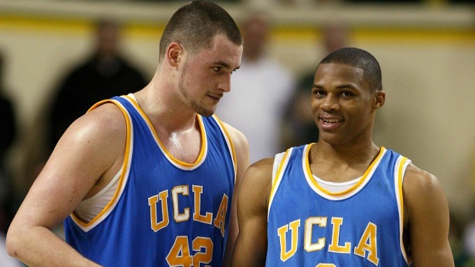 Kevin Love and Russell Westbrook were teammates at UCLA.