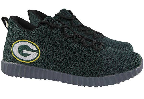 NFL Knit Light Up Sneakers (Packers)