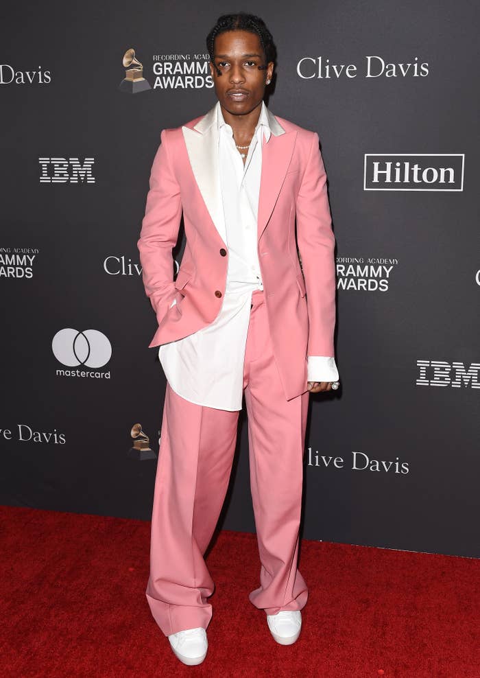 A$AP Rocky Paired a Suit With Pearls