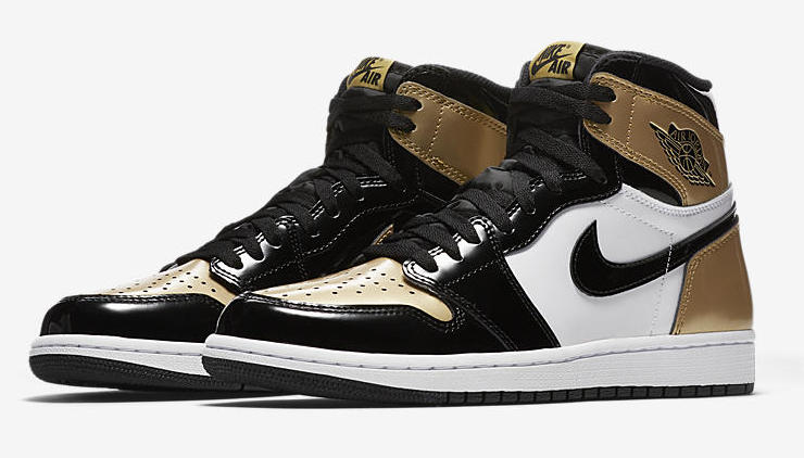 Black and store gold retro 1s