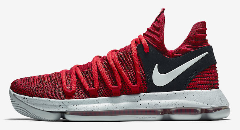 Nike KD 10 University Red Black Release Date Profile 897816 600