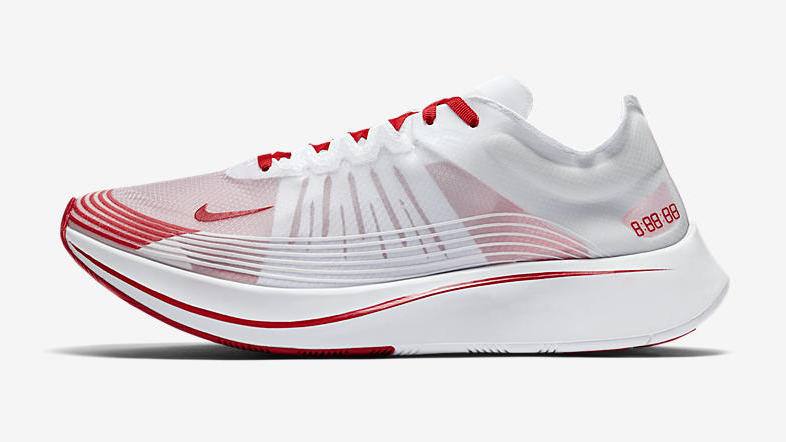 nike zoom fly sp white red