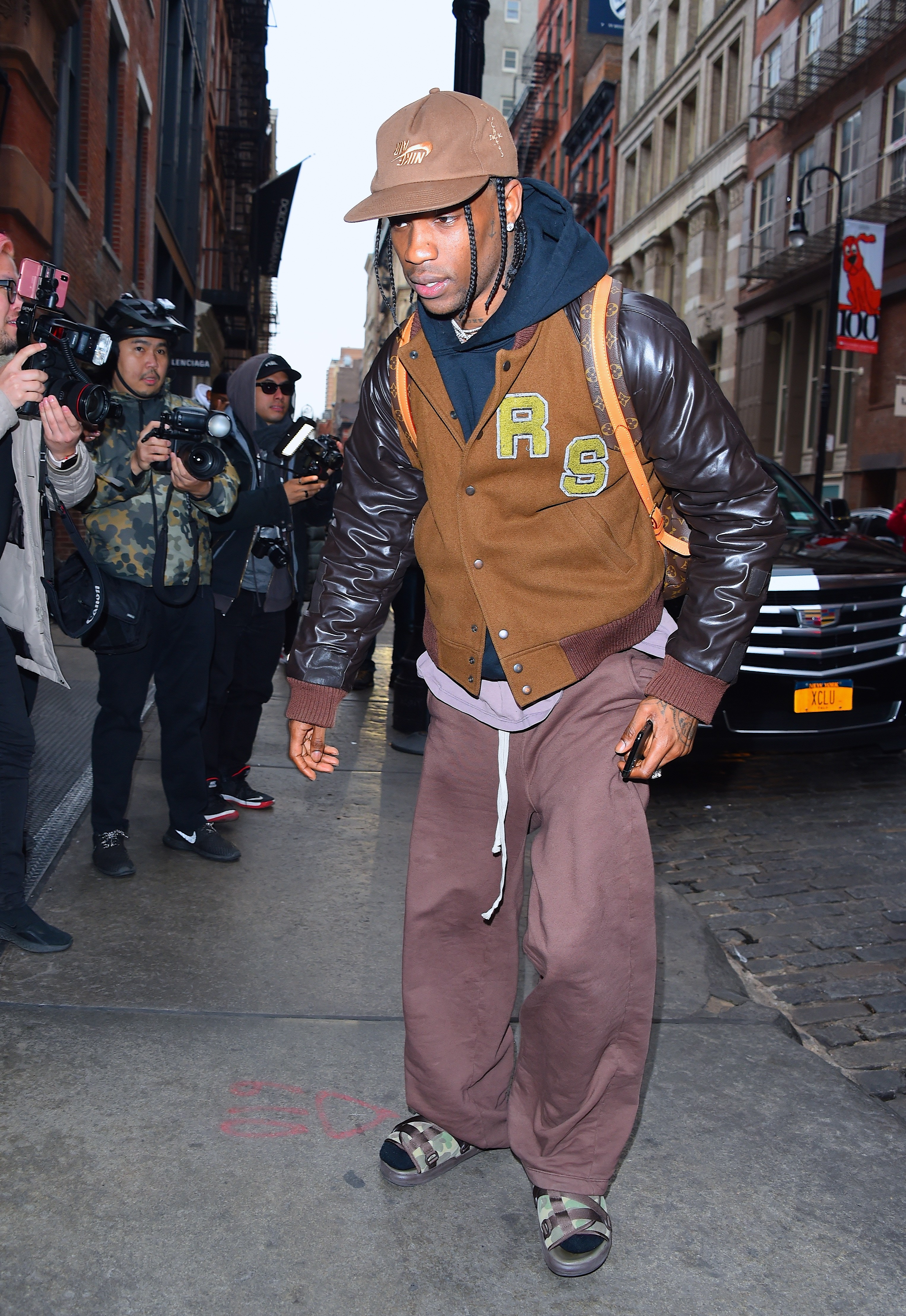 travis scott wearing backpack