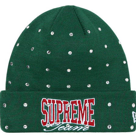 Supreme x New Era Rhinestone Beanie