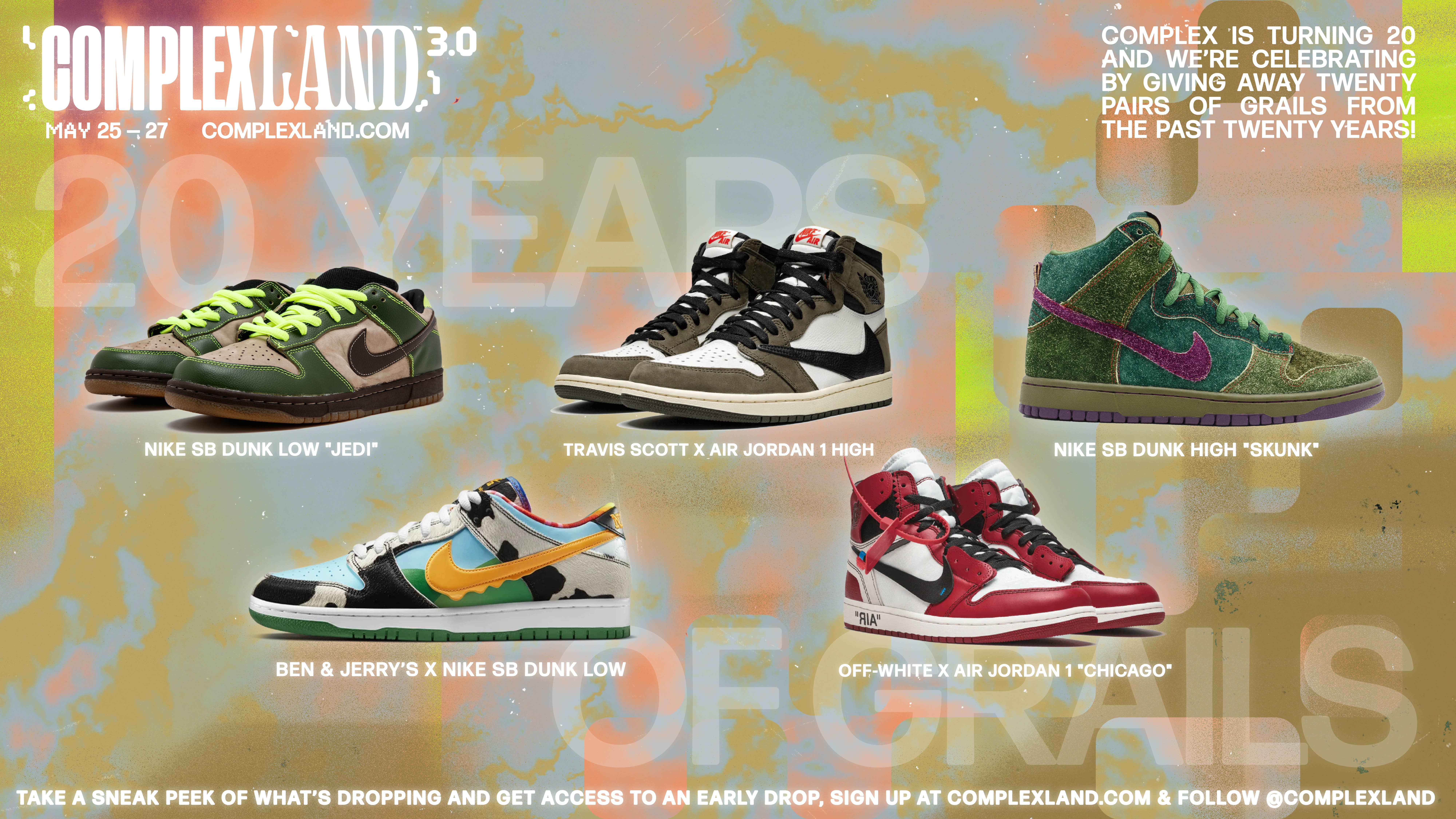 Complexland 3.0 20-Year Sneaker Giveaway