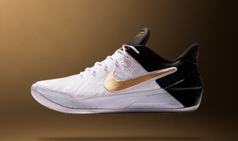 Kobe ad cheap gold white