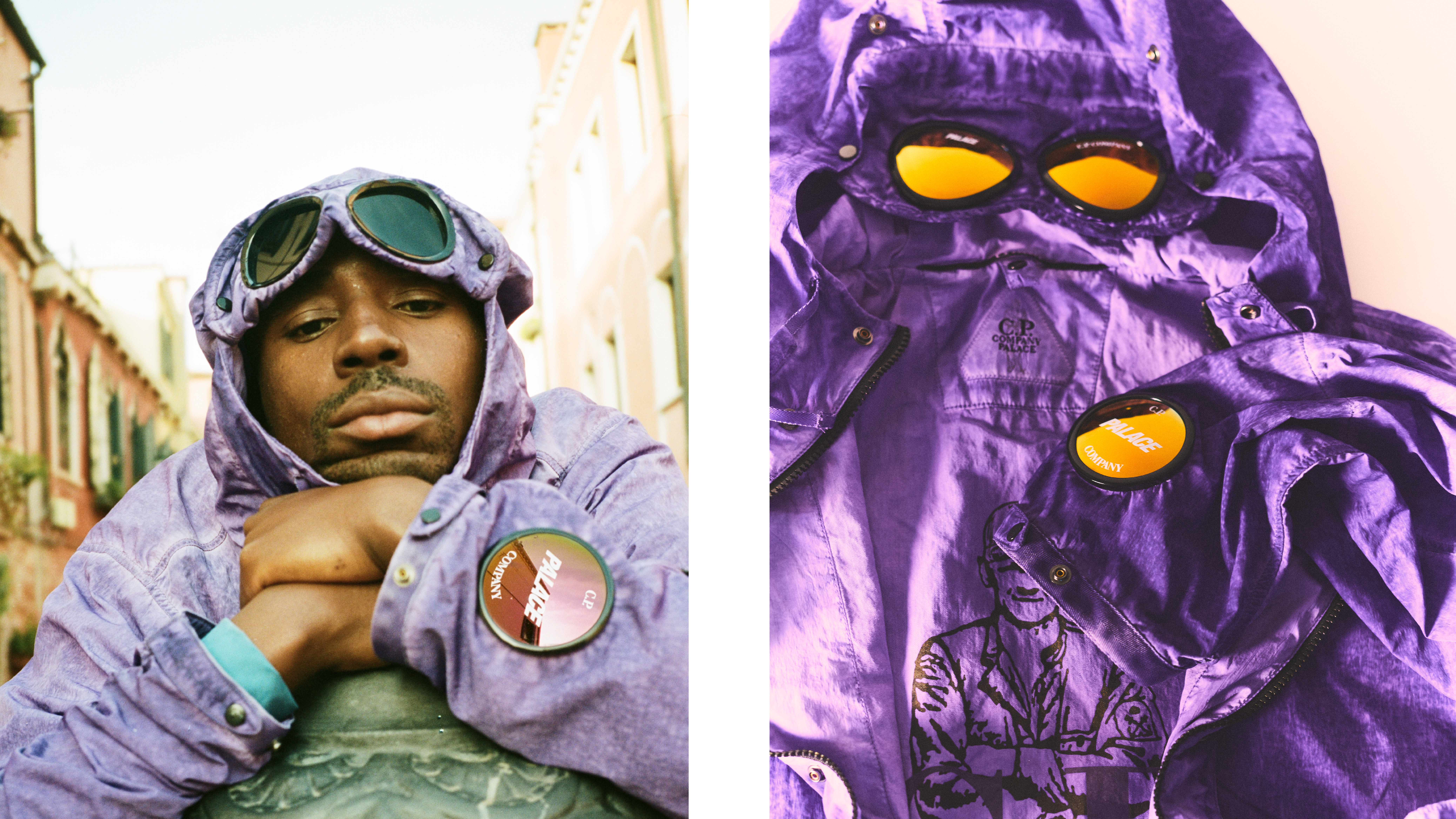 hoodie with goggles built in