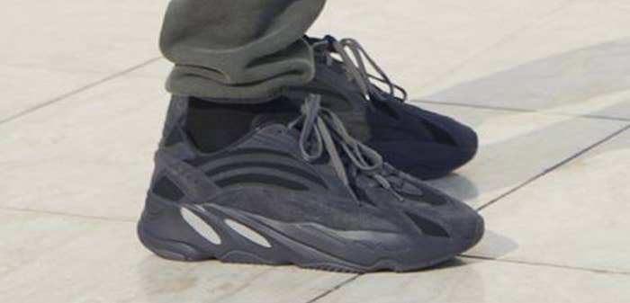 Adidas Yeezy Boost 700 &#x27;Black&#x27; (On Foot)