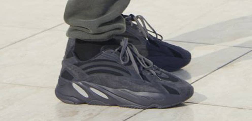 Adidas Yeezy Boost 700 'Black' (On Foot)