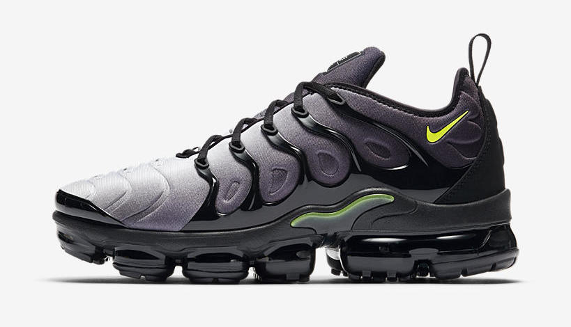 Nike Air VaporMax Plus &#x27;Black/Volt&#x27; 924453 009 (Lateral)