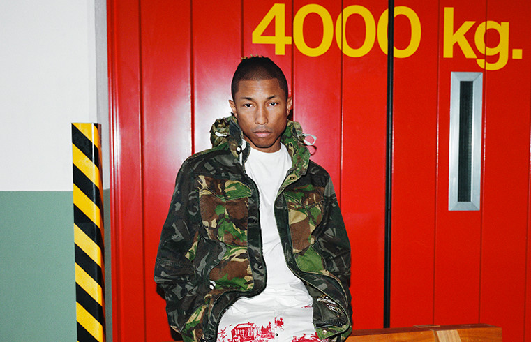 Pharrell Spotted in Unreleased Adidas Collab Complex