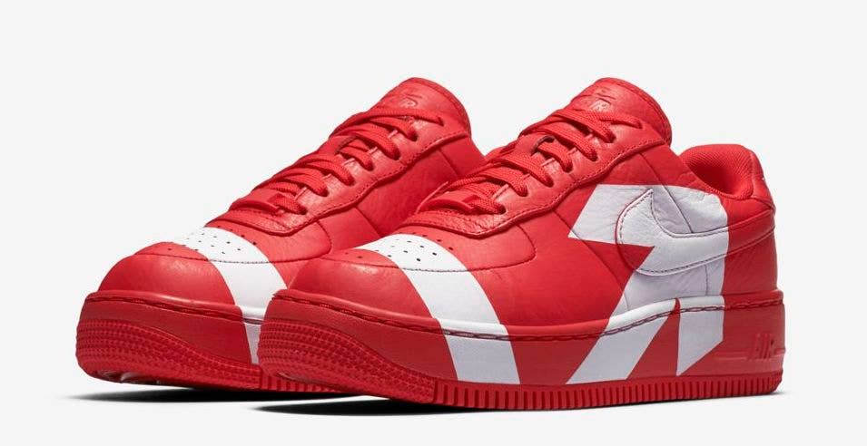 Nike Air Force 1 Upstep WMNS 'Red/White' (Pair)