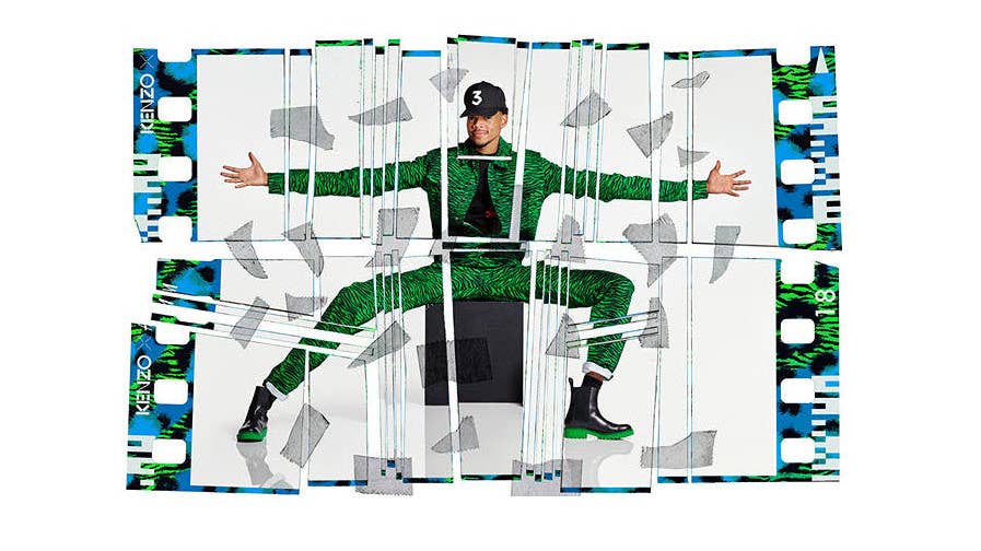 Chance the Rapper in the H&M x Kenzo campaign