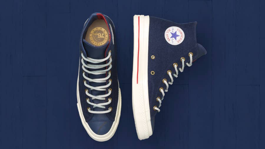 philadelphia 76ers converse blue high top sneakers