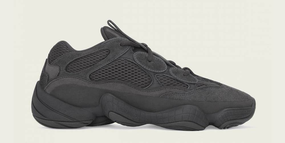 Adidas Yeezy Boost 500 'Utility Black' F36640 (Lateral)