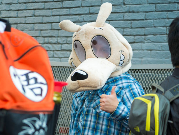 Person in costume as Rocko from Rocko&#x27;s Modern Life