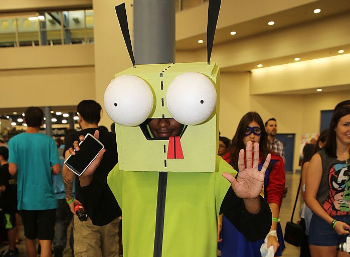 Man in Invader Zim costume