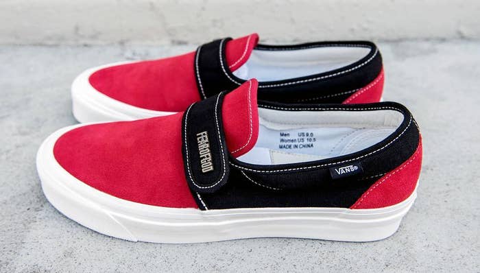 Fear of God Vans Style 147 Red Black