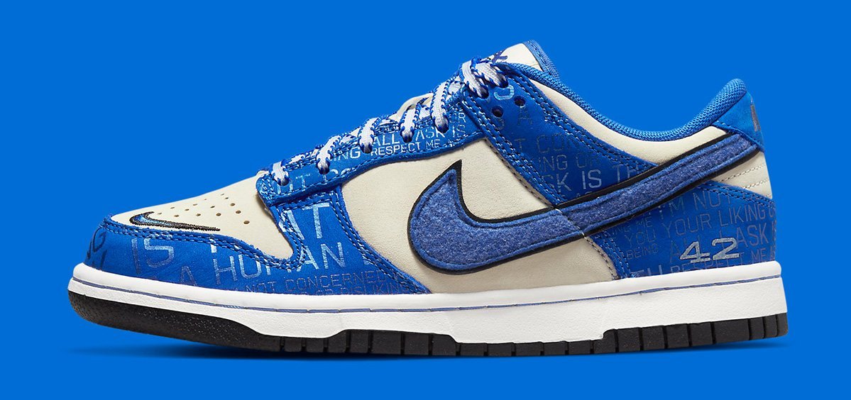 Nike Dunk Low &#x27;Jackie Robinson&#x27; Lateral