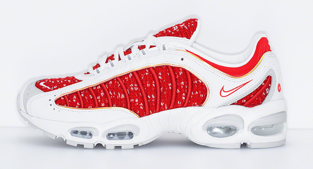 Supreme x Nike Air Tailwind 4 &#x27;Red/White&#x27; (Lateral)
