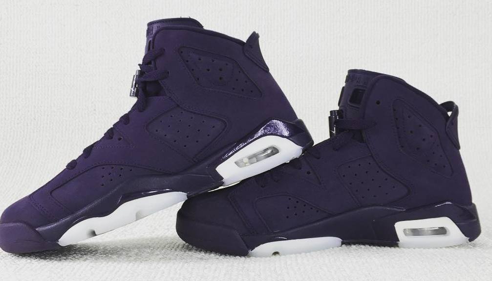 Purple suede sale jordans