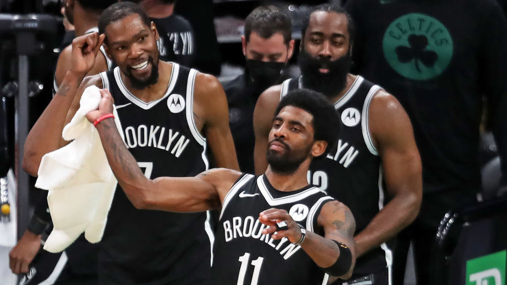 Kevin Durant Kyrie Irving James Harden Nets Celtics 2021