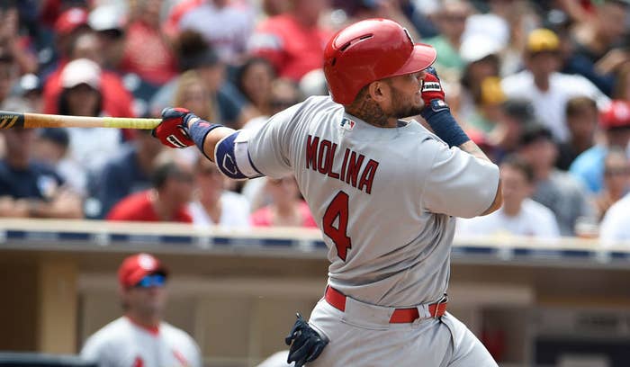 Yadier Molina of the St. Louis Cardinals