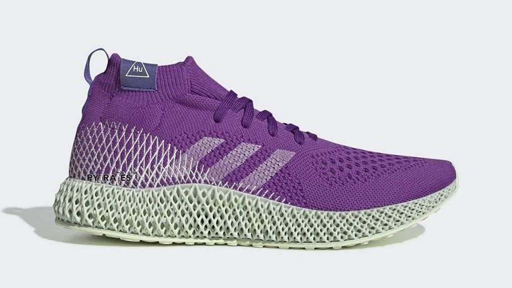 pharrell adidas 4d runner mid active purple lateral