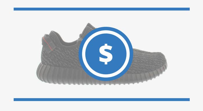 Yeezy Sneaker with Dollar Sign