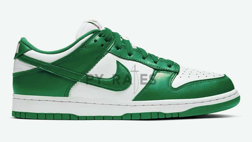 Nike Dunk Low &#x27;White/Team Green&#x27; Mock Up