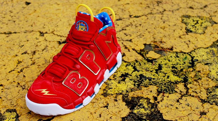 Nike Air More Uptempo Doernbecher Wonder Woman Sample