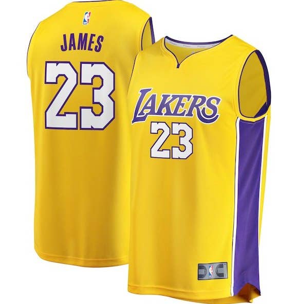 LeBron James Lakers Jersey (Gold)