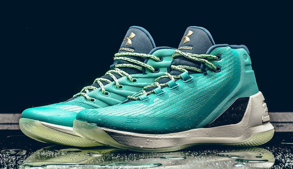 Steph Curry 3s | Under armour shoes, Navy and green, Steph curry