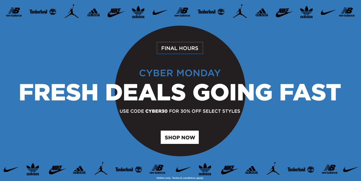 Finish line cyber store monday sale