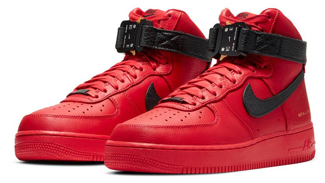 Alyx's Nike Air Force 1 High Is Dropping in Black and Red | Complex