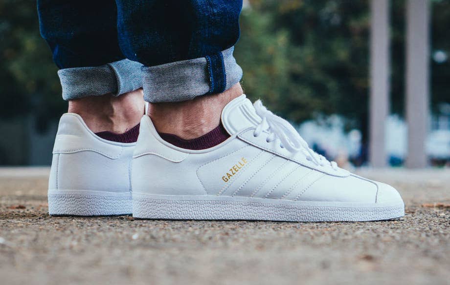 All White Adidas Gazelles Hit Shelves | Complex