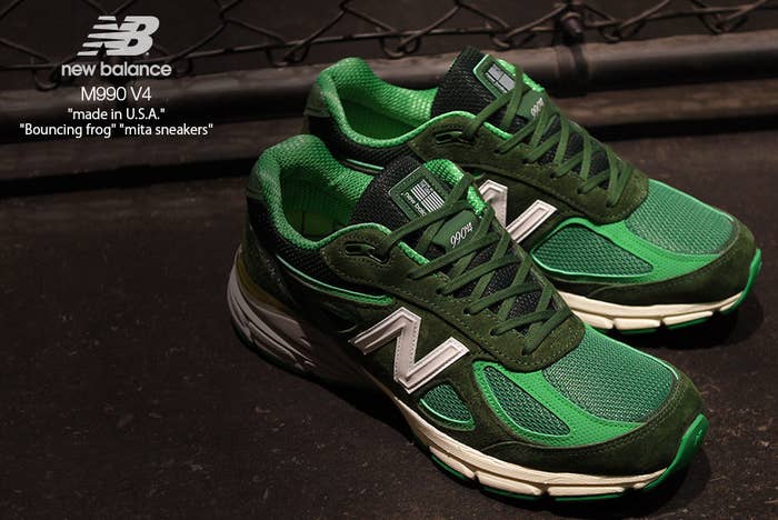 Mita Sneakers x New Balance 990v4 &#x27;Bouncing Frog&#x27; (Pair 2)