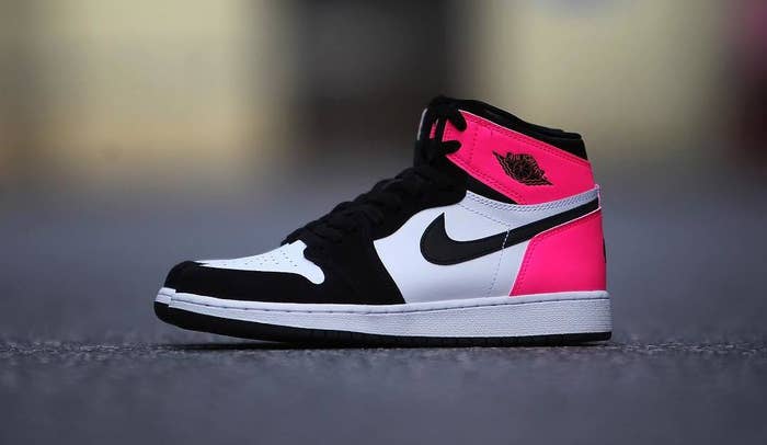 Air Jordan 1 Valentine&#x27;s Day Black Pink Release Date 3M 881426 009