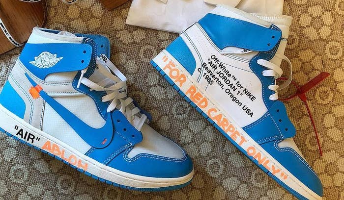 Off White x Air Jordan 1 &#x27;UNC&#x27; AQ0818 148