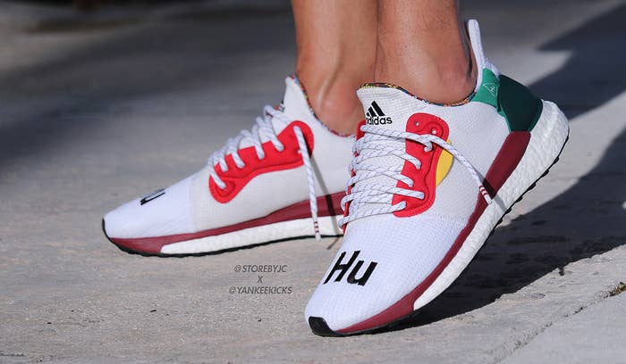 Pharrell Williams x Adidas Solar Glide Hu ST &#x27;White&#x27; (On Foot)