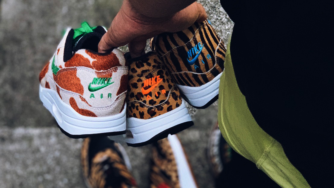 Air max 1 hot sale animal on feet